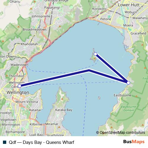 Qdf ferry Line Map