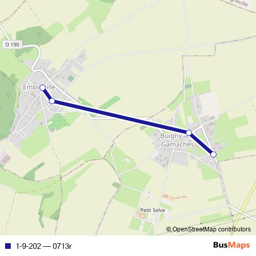 1-9-202 bus Line Map