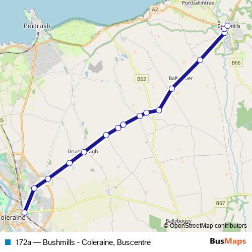 172a bus Line Map