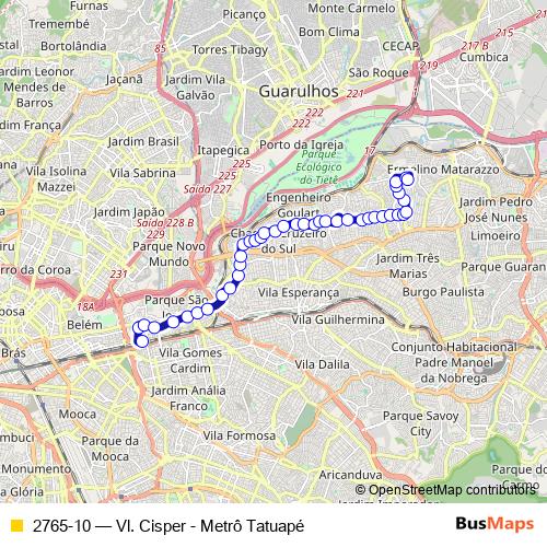 2765-10 bus Line Map