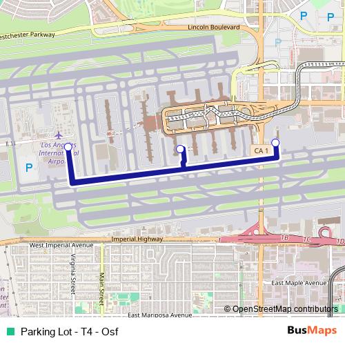 Parking Lot - T4 - Osf bus Line Map
