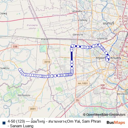 4-50 (123) bus Line Map