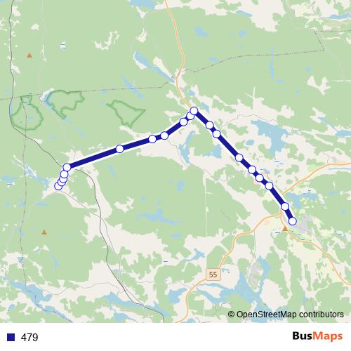 479 bus Line Map