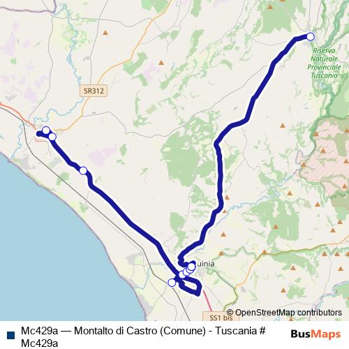 Mc429a bus Line Map