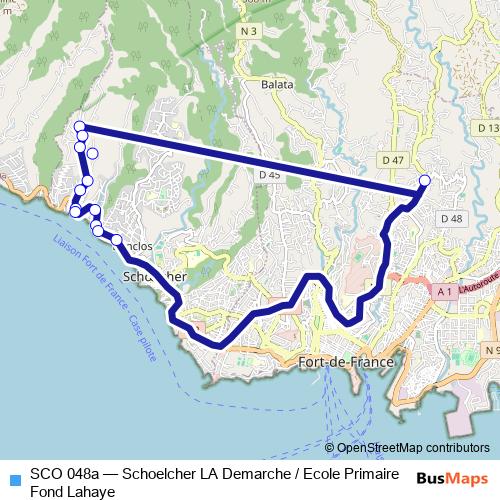 SCO 048a bus Line Map