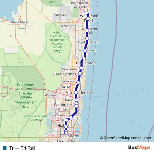 Tr rail Line Map