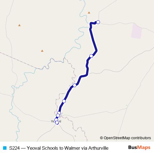 S224 bus Line Map