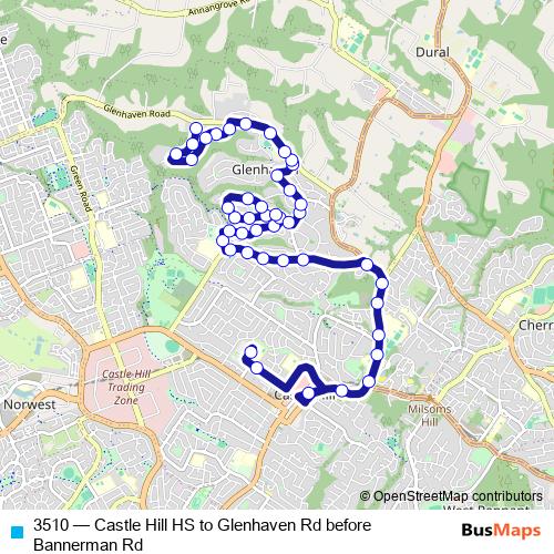 3510 bus Line Map