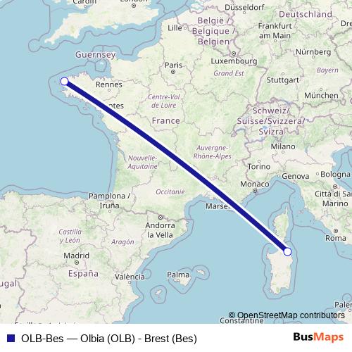 OLB-Bes air Line Map