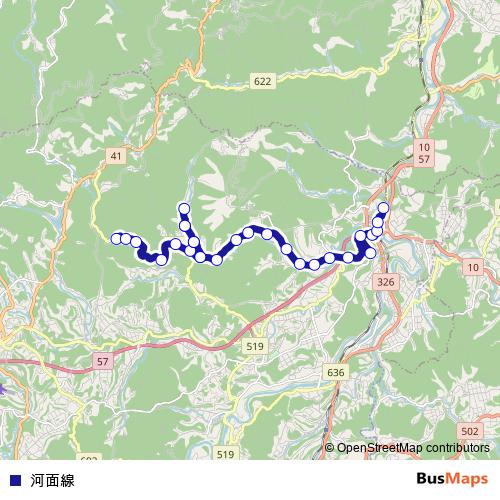 하면선 bus Line Map