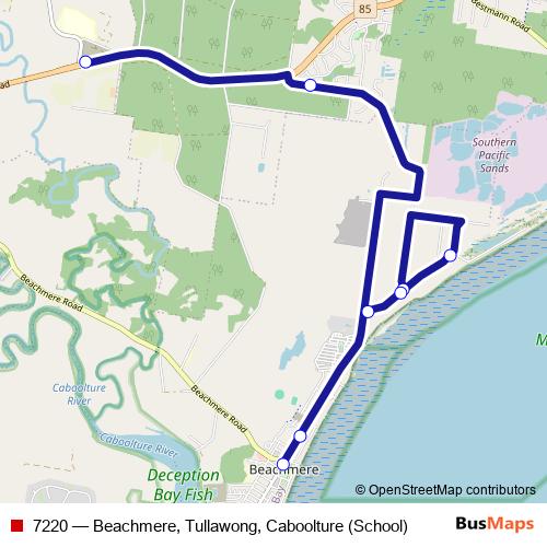 7220 bus Line Map