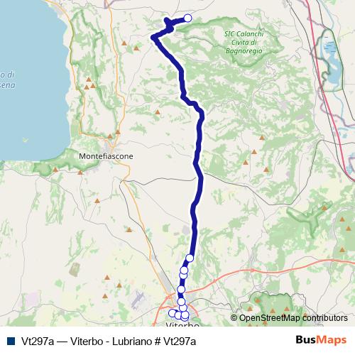 Vt297a bus Line Map