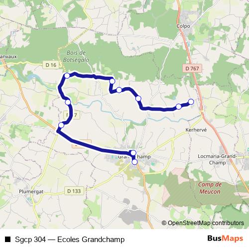 Sgcp 304 bus Line Map