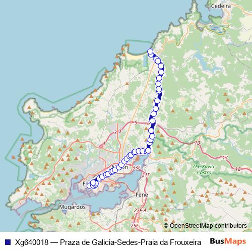 Xg640018 bus Line Map