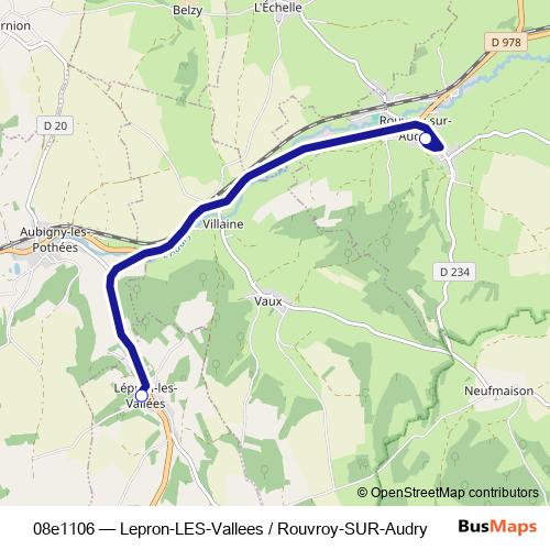 08e1106 bus Line Map