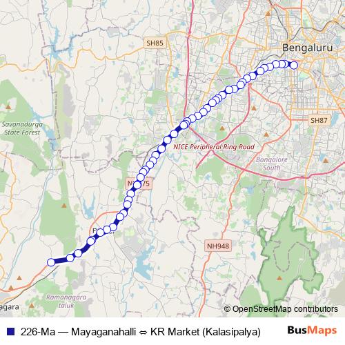 226-Ma bus Line Map