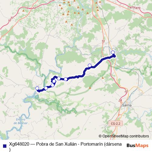 Xg648020 bus Line Map