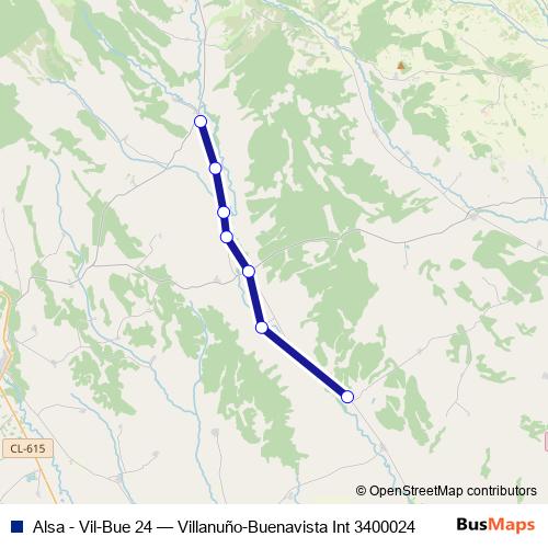Alsa - Vil-Bue 24 bus Line Map