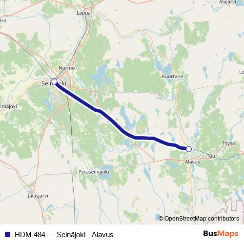 HDM 484 rail Line Map