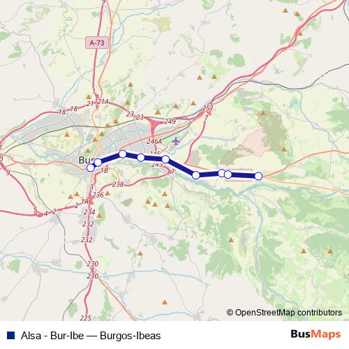 Alsa - Bur-Ibe bus Line Map