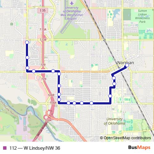112 bus Line Map