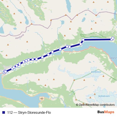112 bus Line Map