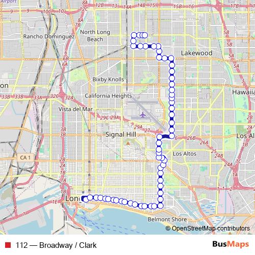 112 bus Line Map