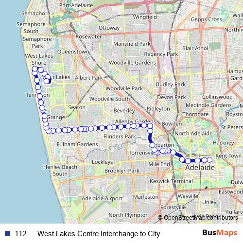 112 bus Line Map