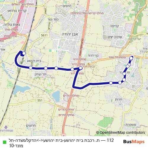 112 bus Line Map