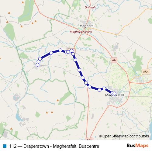 112 bus Line Map