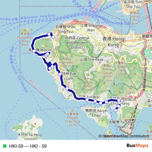 HKI-59 bus Line Map