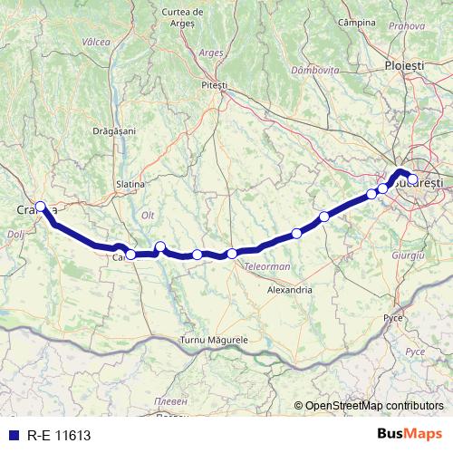 R-E 11613 rail Line Map