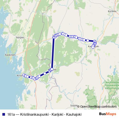 161a bus Line Map