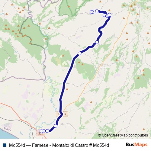 Mc554d bus Line Map