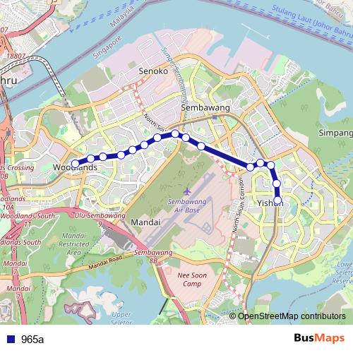 965a bus Line Map