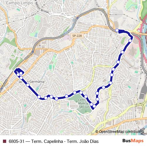 6805-31 bus Line Map