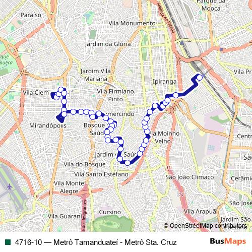 4716-10 bus Line Map
