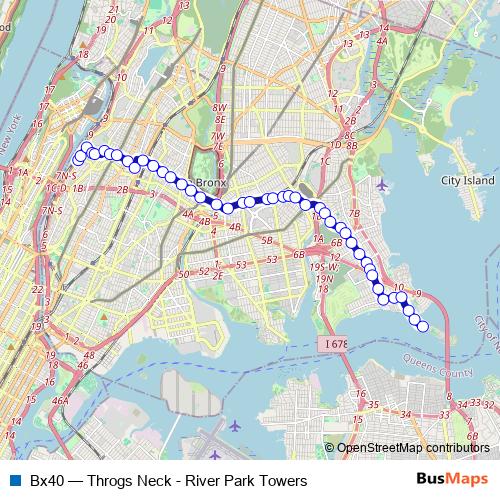 Bx40 bus Line Map