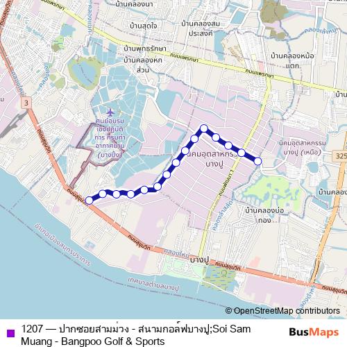 1207 bus Line Map