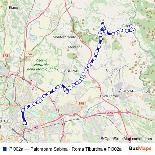 Pl002a bus Line Map