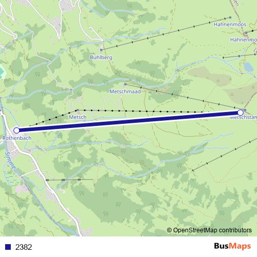 2382 cable-car Line Map