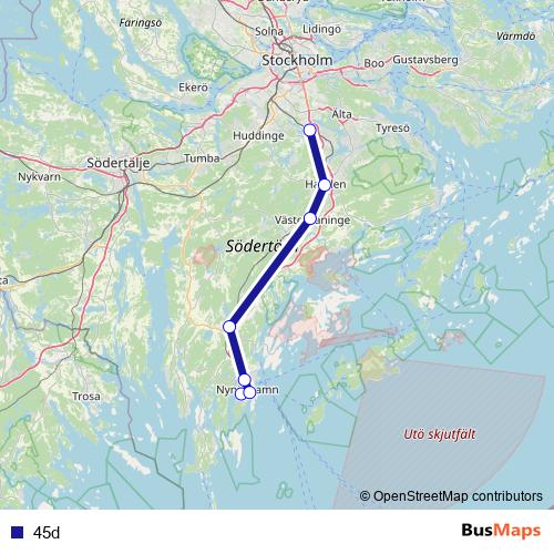 45d bus Line Map