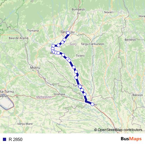 R 2850 rail Line Map