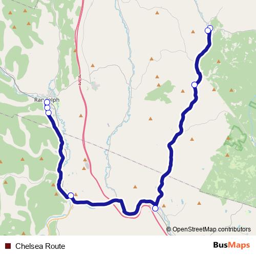 Chelsea Route bus Line Map