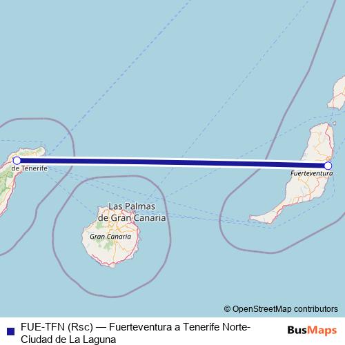FUE-TFN (Rsc) air Line Map