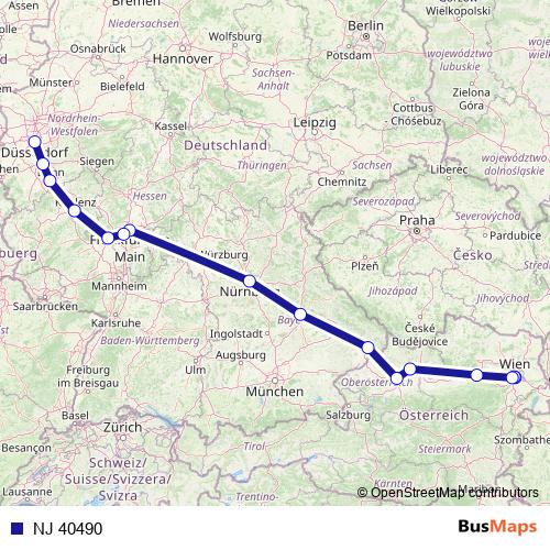 NJ 40490 rail Line Map