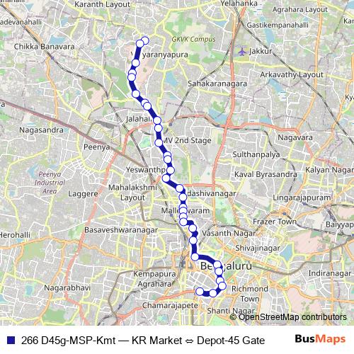 266 D45g-MSP-Kmt bus Line Map