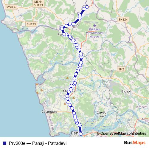 Prv203e bus Line Map