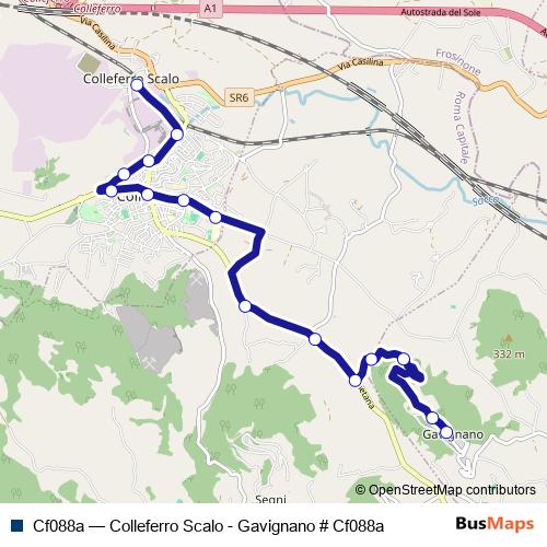 Cf088a bus Line Map