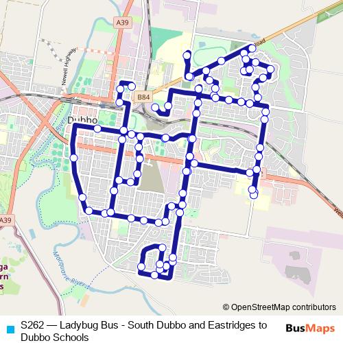 S262 bus Line Map